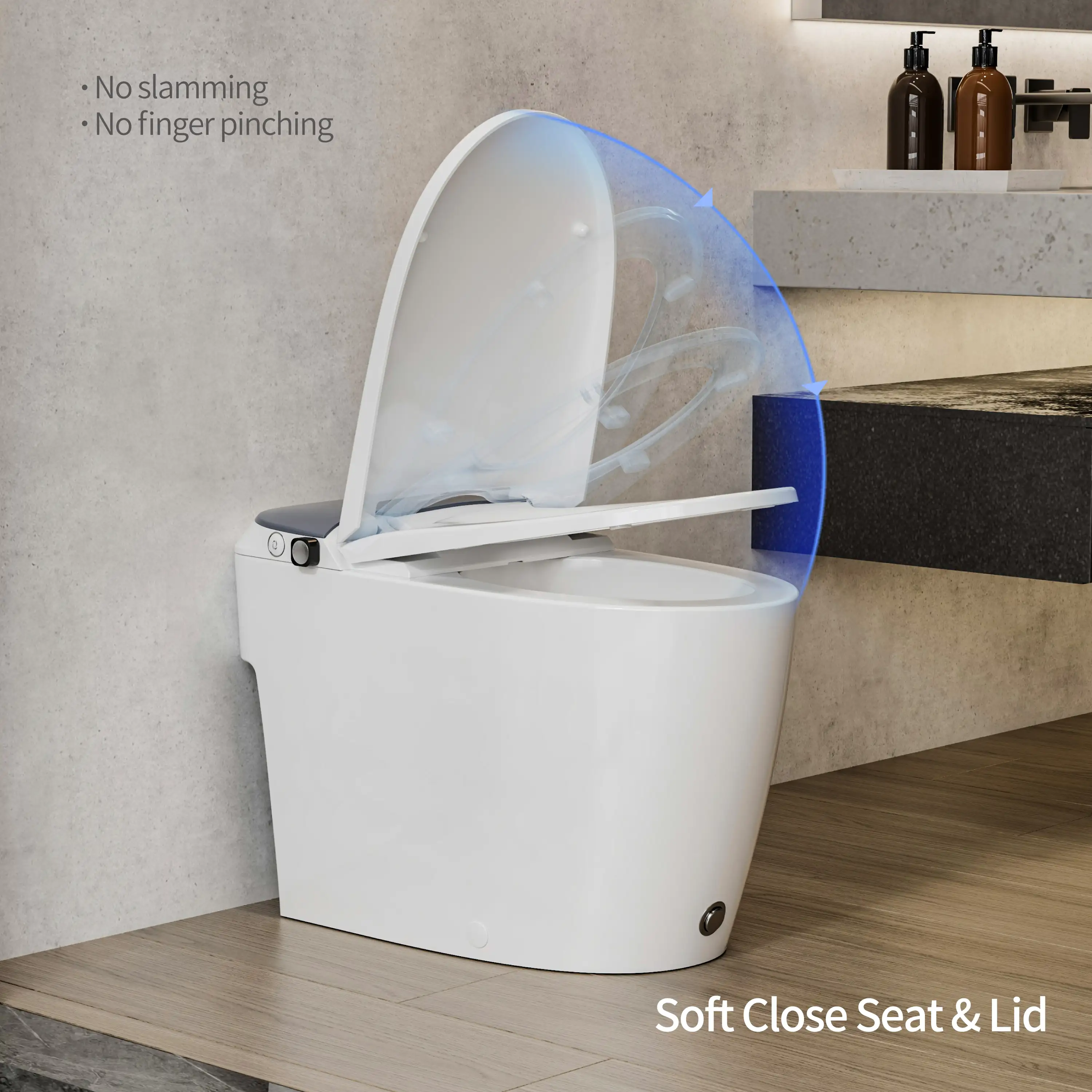 CASTA DIVA CD-W10V – Non-Electric Bidet Toilet with Air-Assisted Flush & Self-Cleaning Nozzles - Image 9